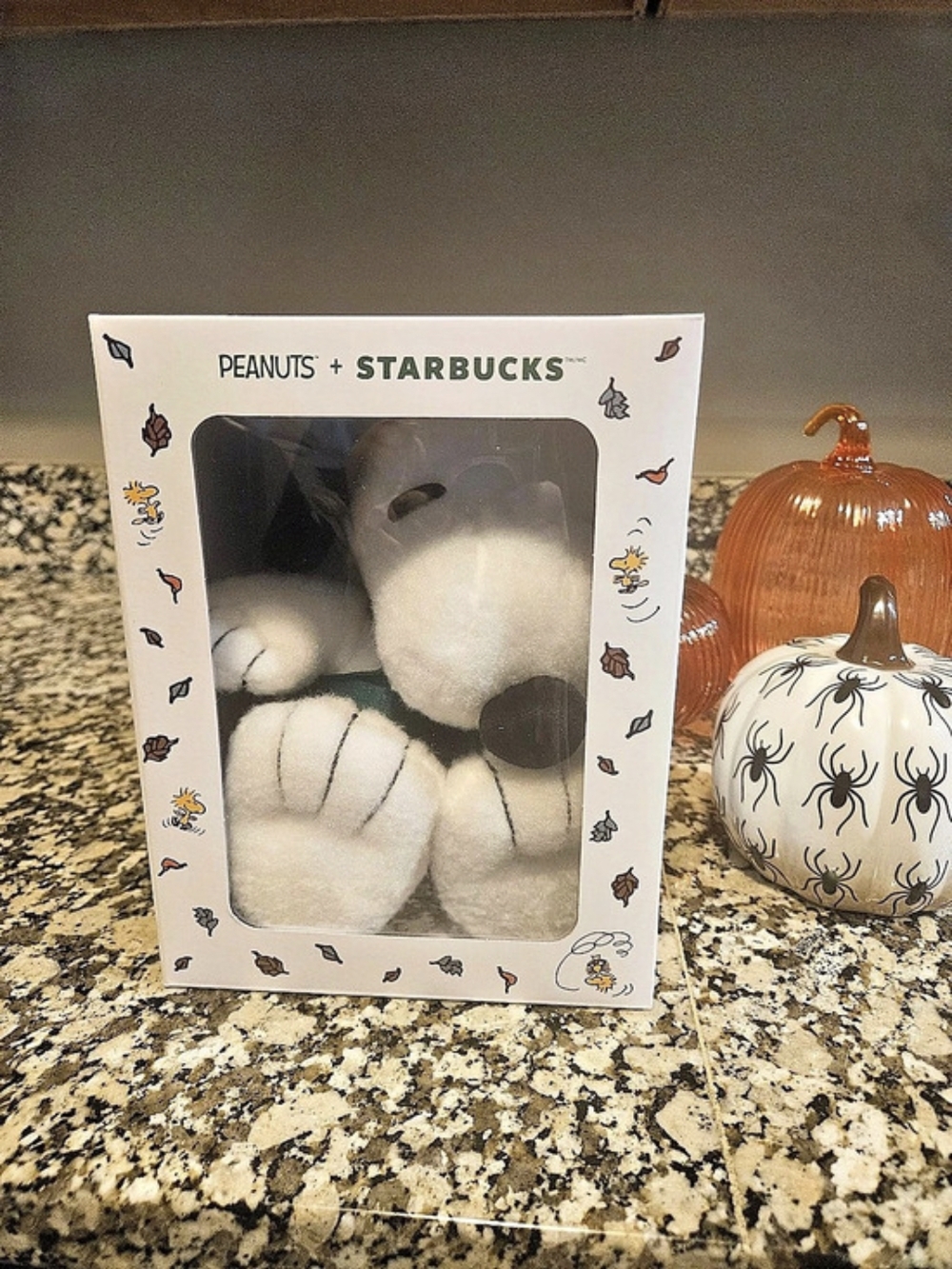 Peanuts + Starbucks Snoopy & Woodstock plush set Plush Set White & Green NWT